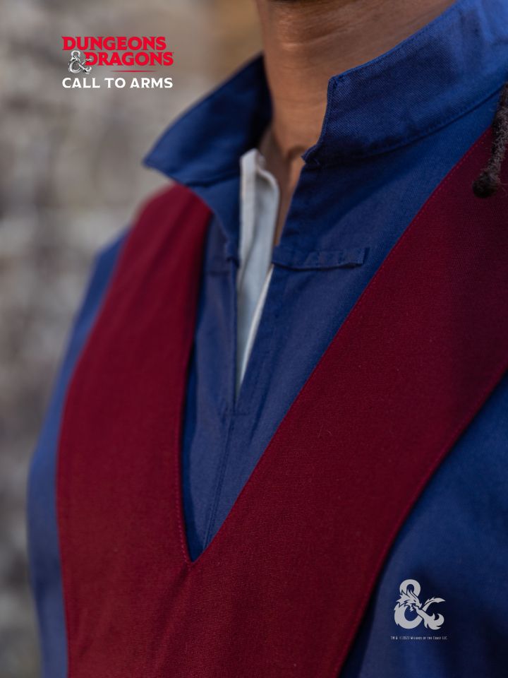 D&D Mage Robe dark blue-burgundy 4