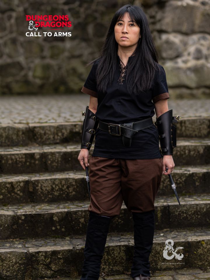 D&D rogue shirt black-brown 4