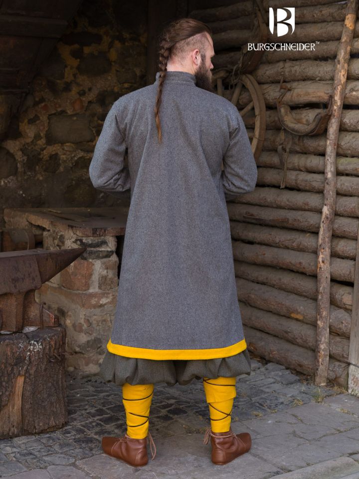 Rus coat Bartosz dark gray/yellow 4