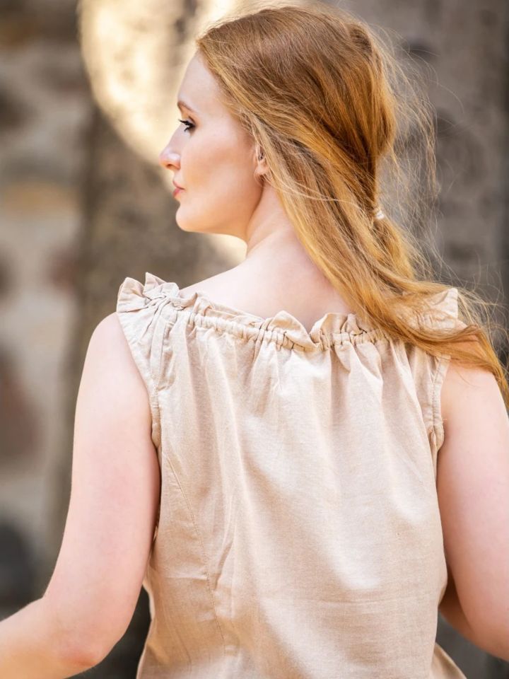 sleeveless summer blouse hemp S 4