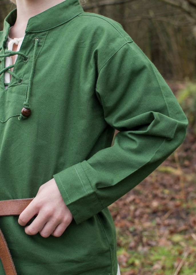 Children's medieval shirt green 4
