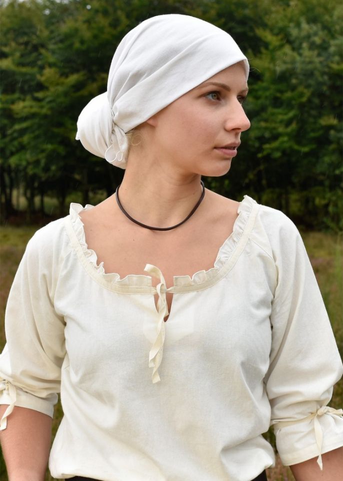 Medieval headscarf natural 4
