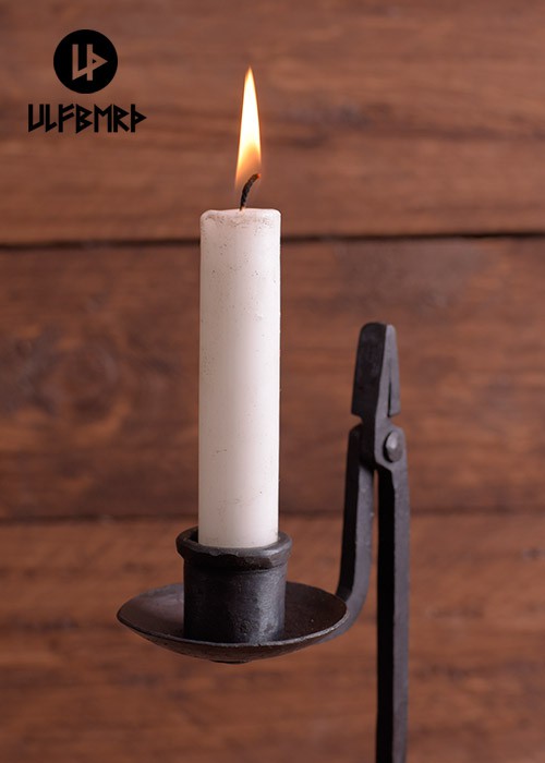 Hand-forged pine chip holder/candle holder 4