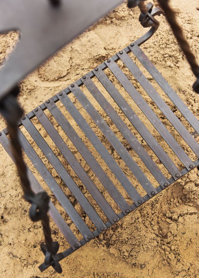 Grill grate for tripod, hand-forged 4
