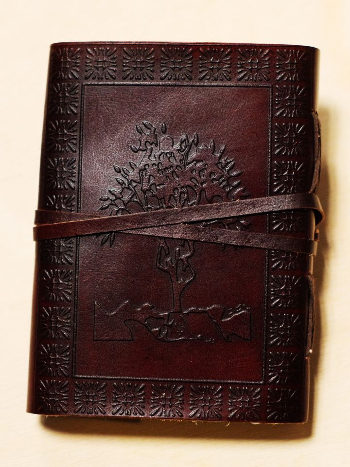 Medieval diary - notebook with Celtic cross and tree of life 4