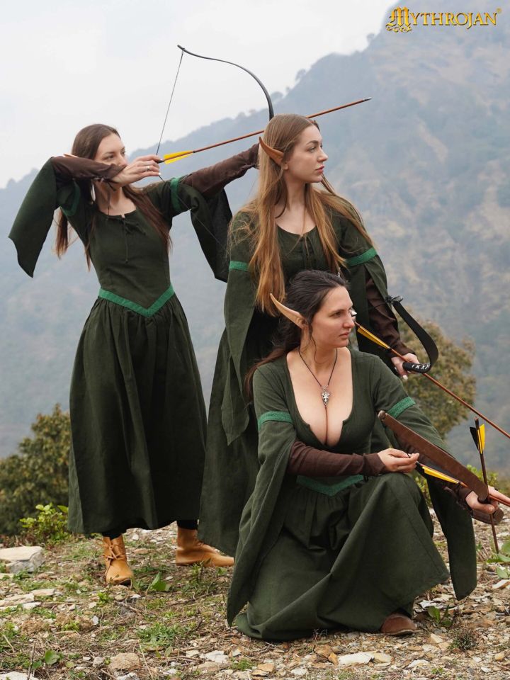 Elven dress green 4