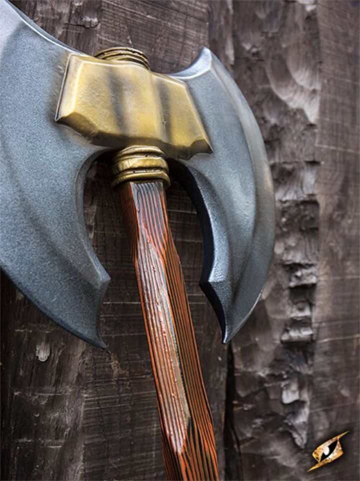 double-headed battle axe for LARP 80 cm 4