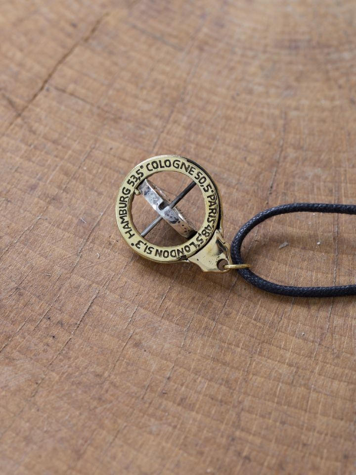 Equatorial sphere Celtic silver/brass 4