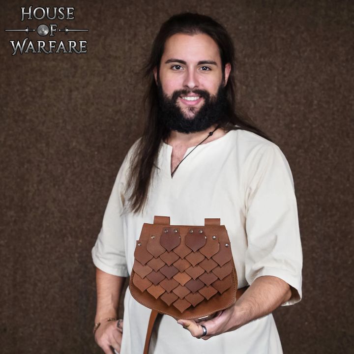 Leather bag with dragon scales 4