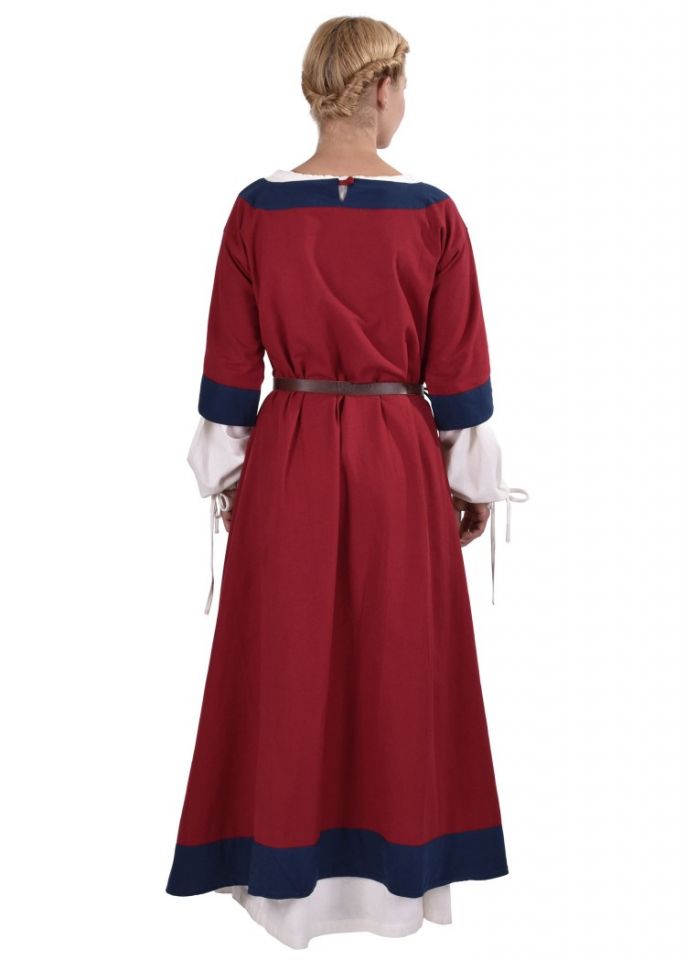 Medieval dress Radegundis red-blue XXL 4