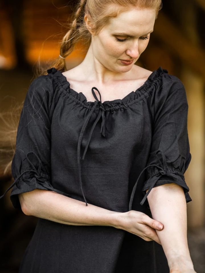Short sleeve dress Brida black 4