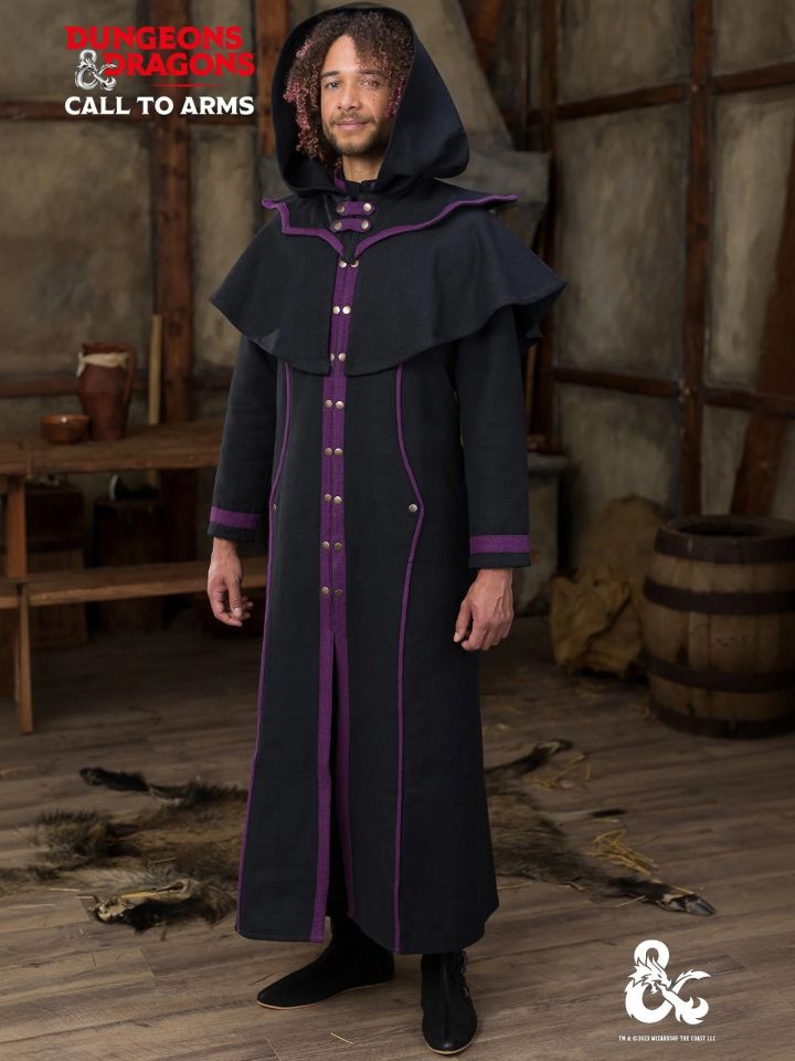D&D Warlock Cloak/Cape black-purple 4