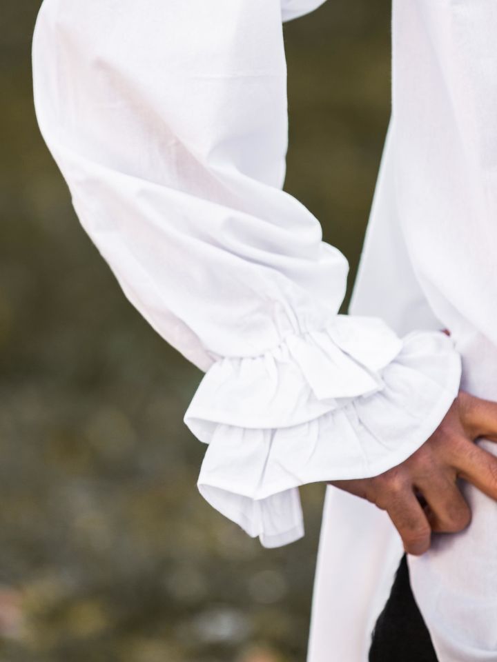 white ruffled shirt 4