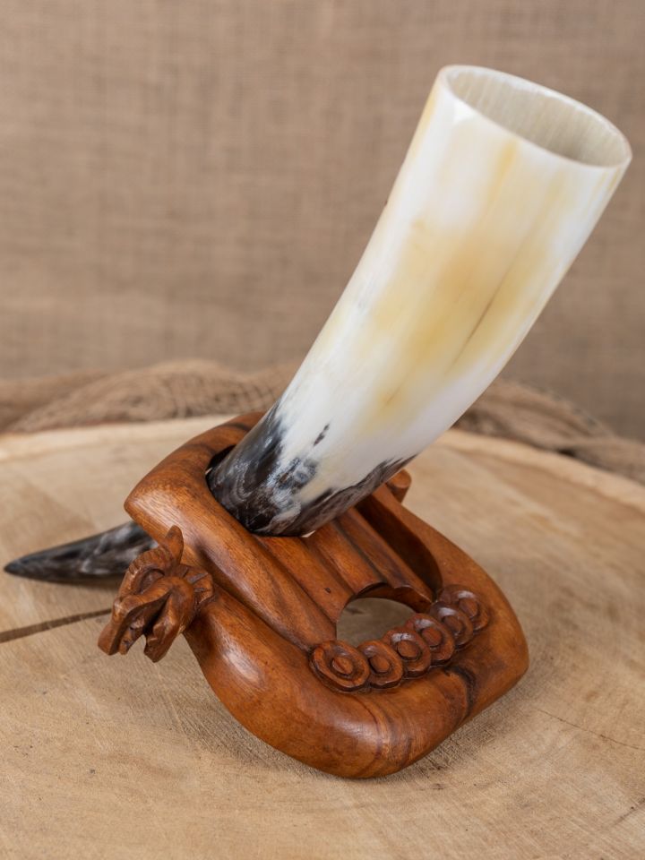 Drinking horn stand "Viking ship" 4