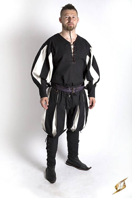 Trousers Landsknecht black and white 4