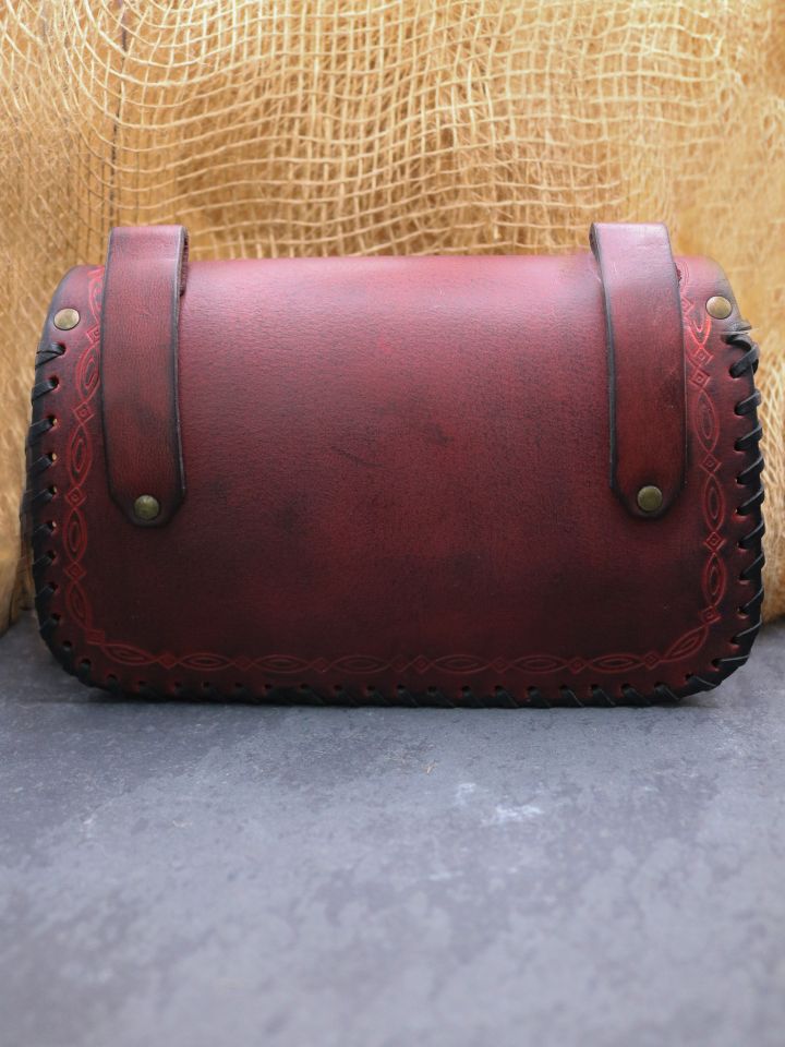 Belt bag with red decoration 4