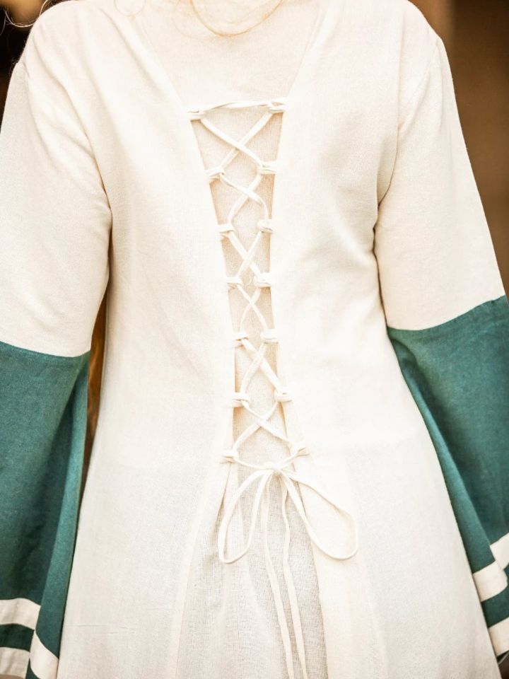 Medieval dress Dorothea nature/green M 4