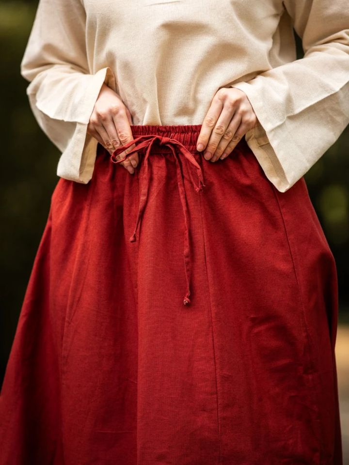 Skirt for the Middle Ages red S/M 4