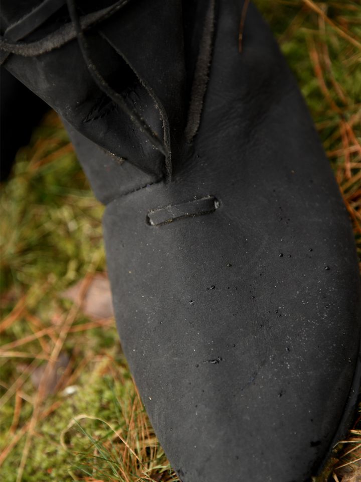 Viking boots with lacing black 4