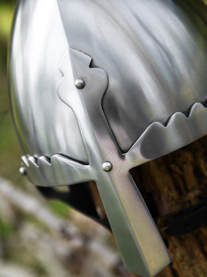 Nasal helmet "St. Wencelass", 2 mm steel 4