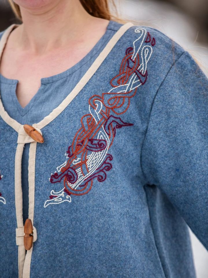 Viking Birka coat Skadi dove blue 4
