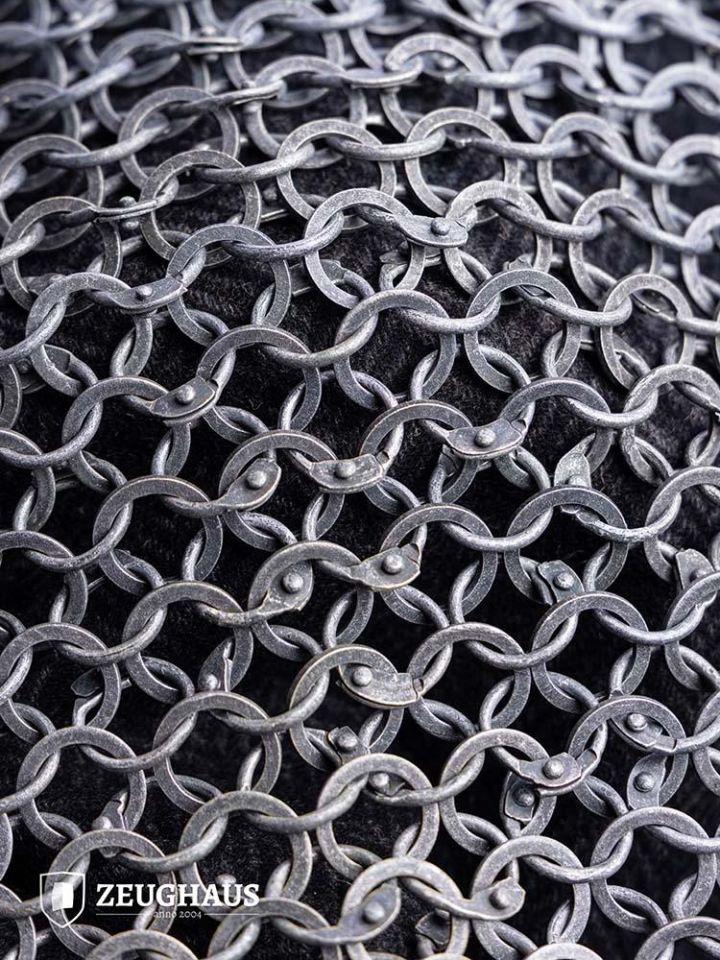 Chain mail hauberk made of aluminum 10mm 4