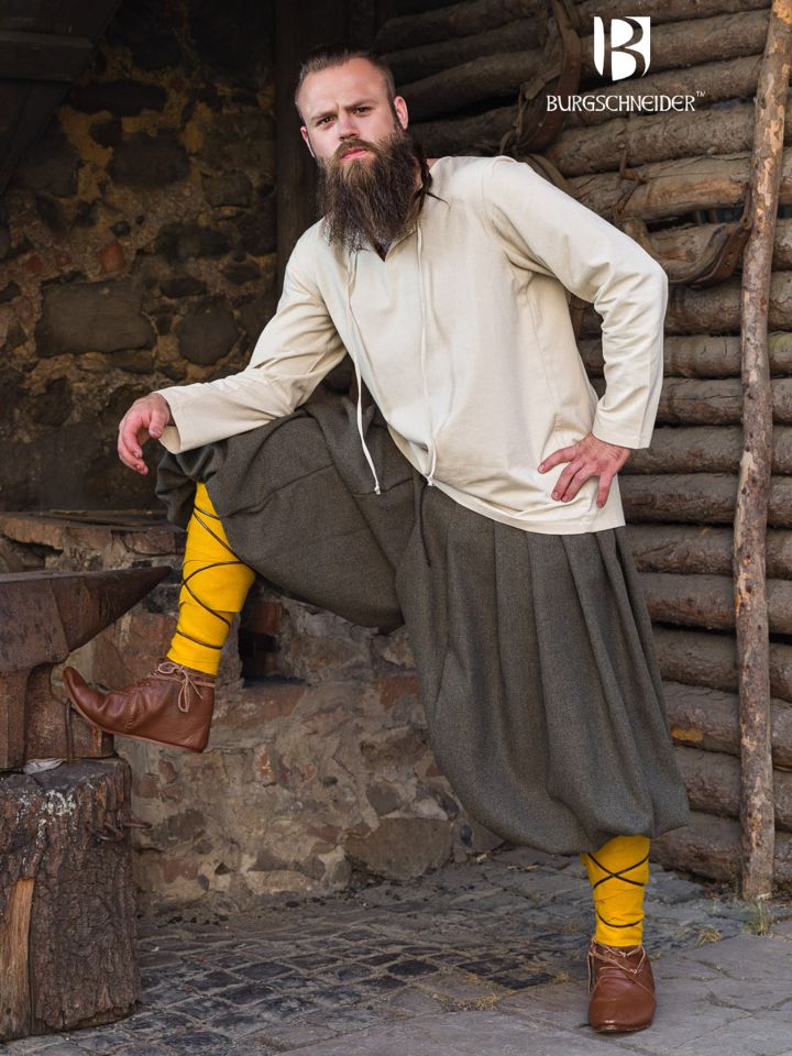 Rush trousers Borys Herringbone olive/grey 5