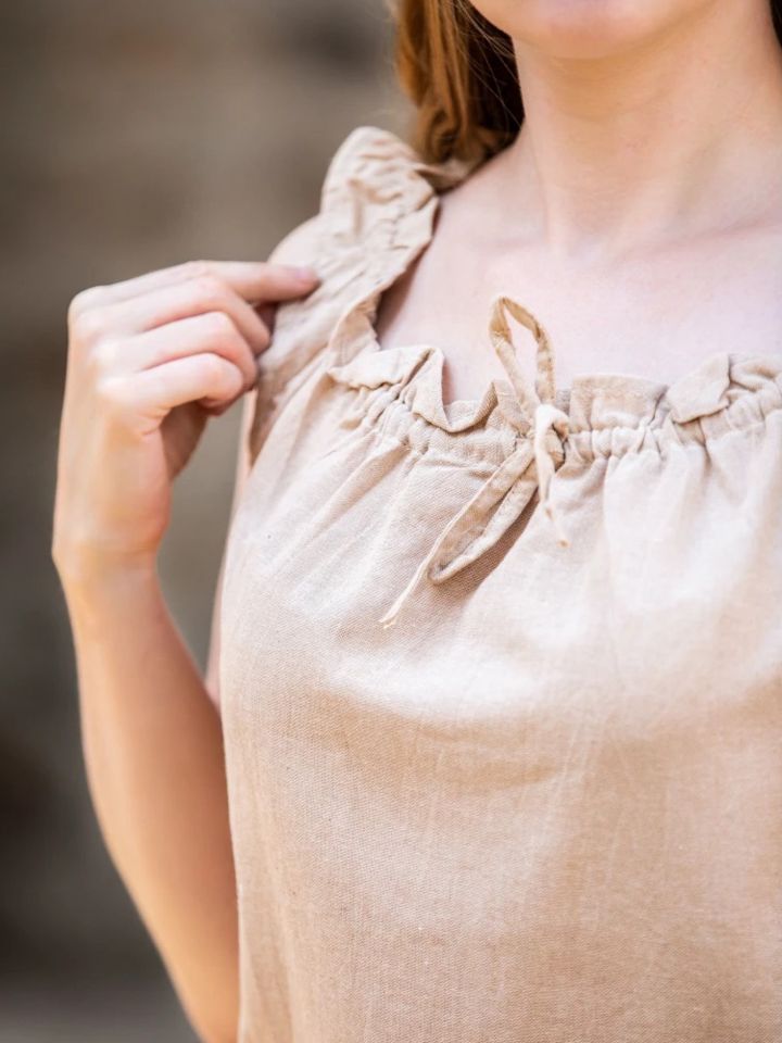 sleeveless summer blouse hemp S 5