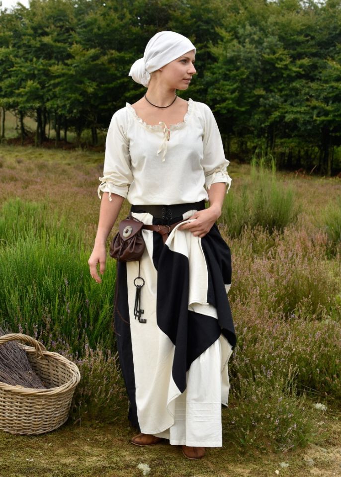 Medieval headscarf natural 5