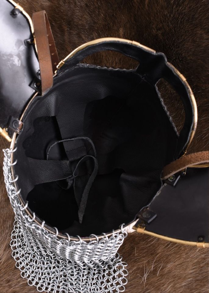 richly decorated spectacle helmet 5