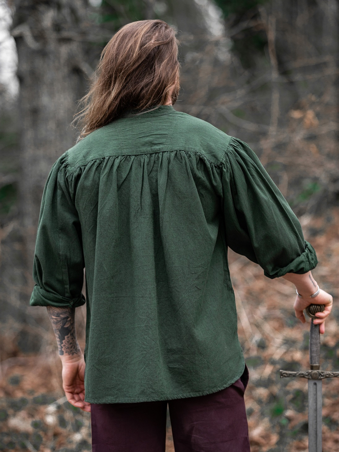 Laced medieval shirt green XL 5