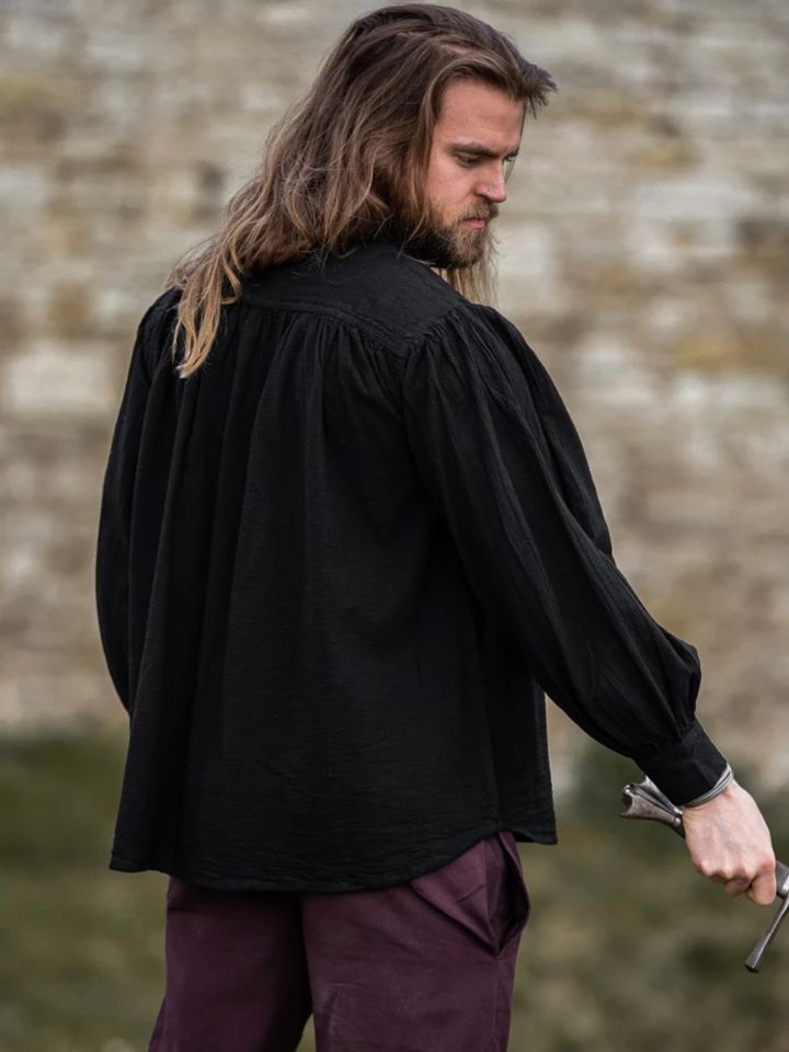 Medieval shirt black XXXXL 5