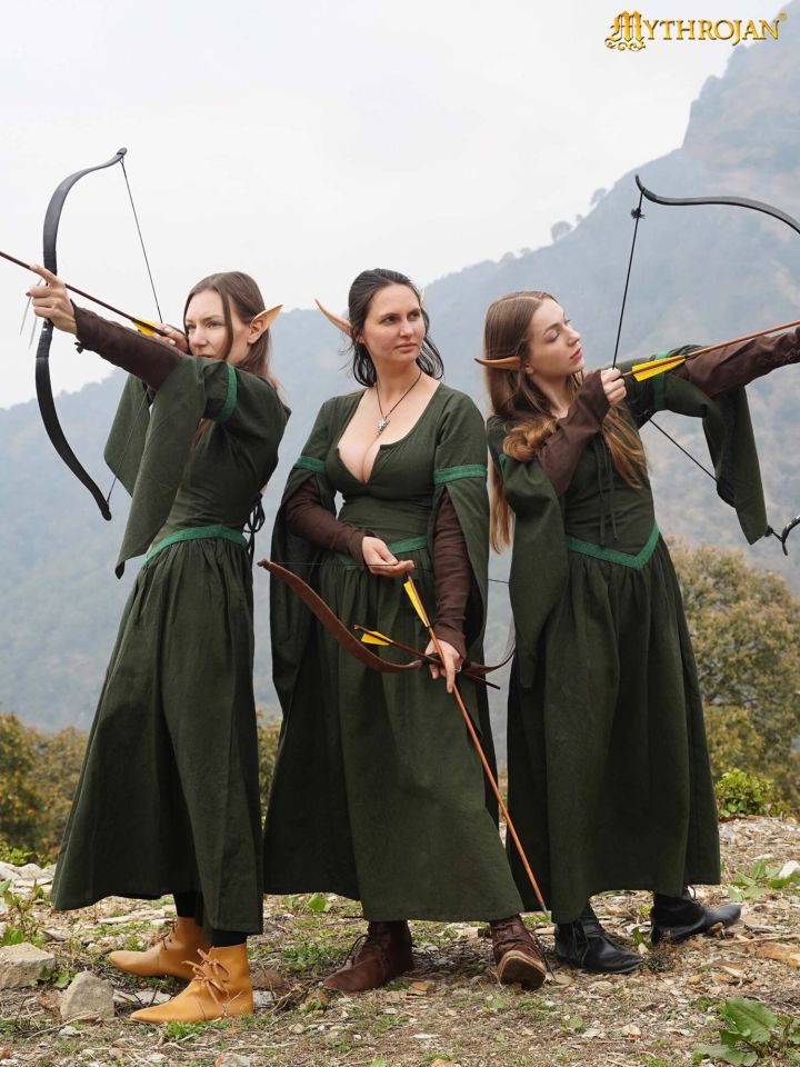 Elven dress green 5