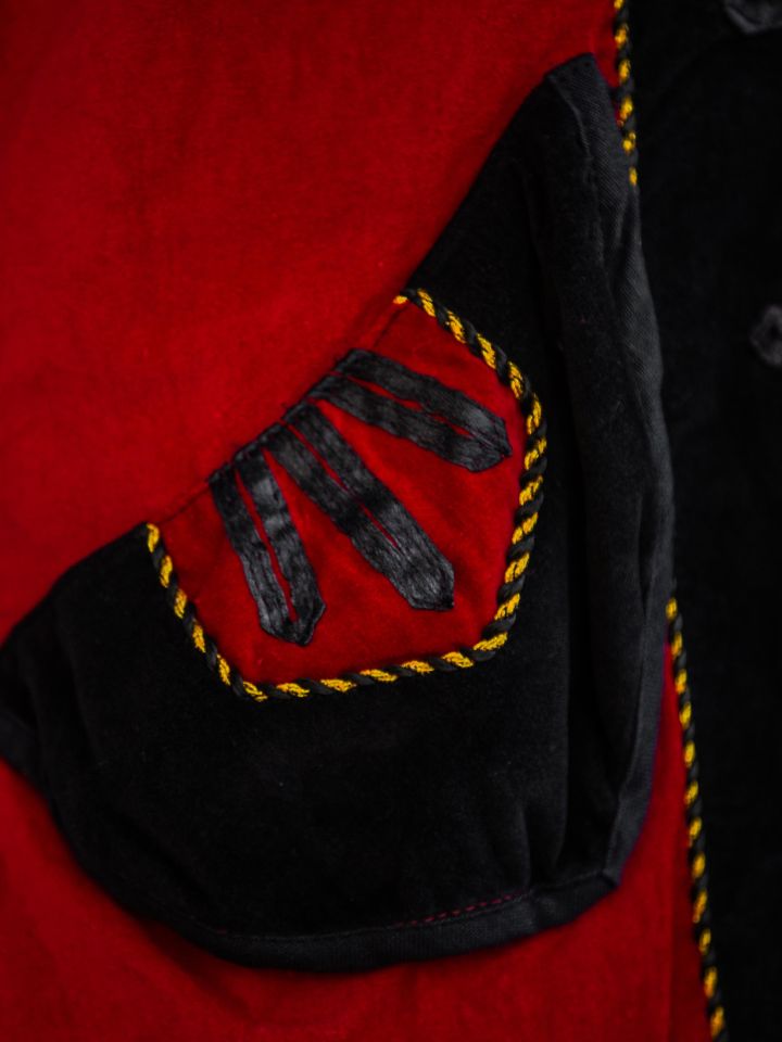 Velvet frock coat red-black 5