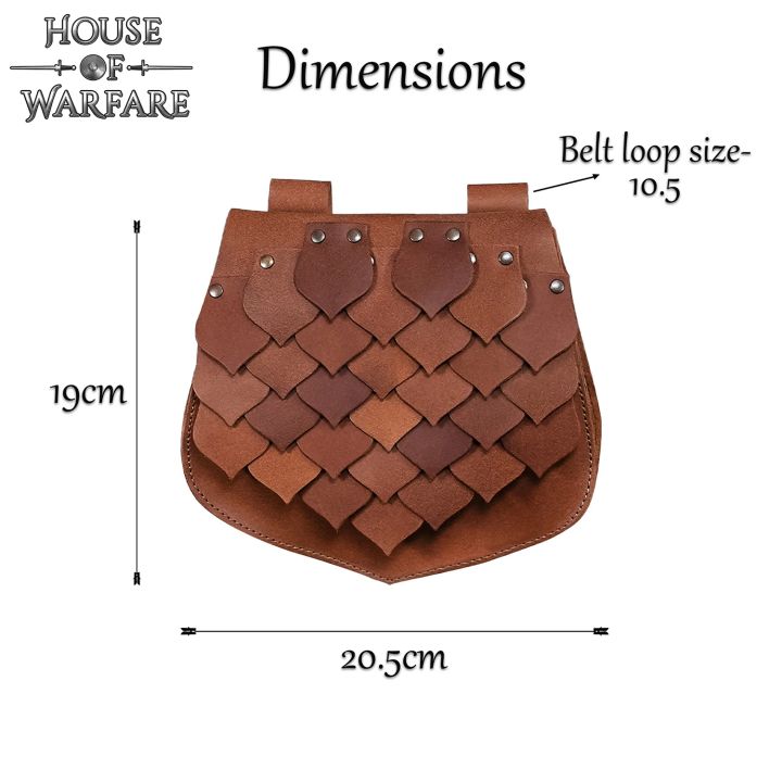 Leather bag with dragon scales 5