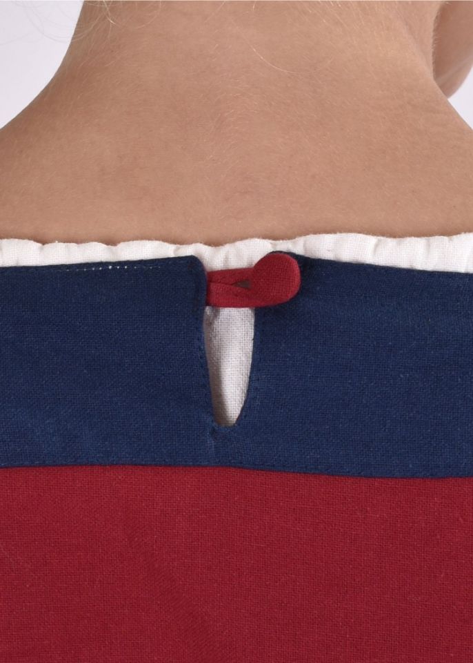 Medieval dress Radegundis red-blue XXL 5