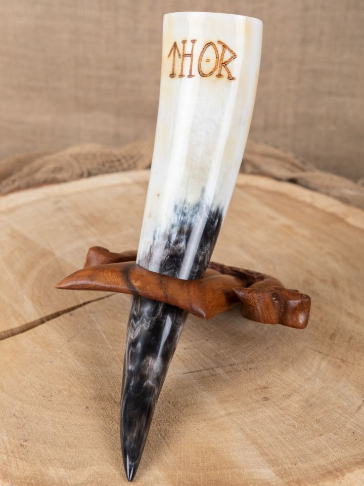 Drinking horn stand "Viking ship" 5