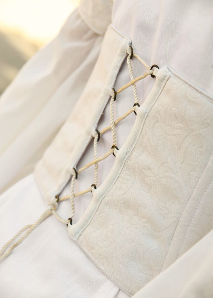 Wedding dress with corsage white/natural 5