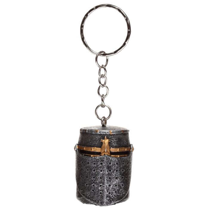 Knight's helmet key fob 5