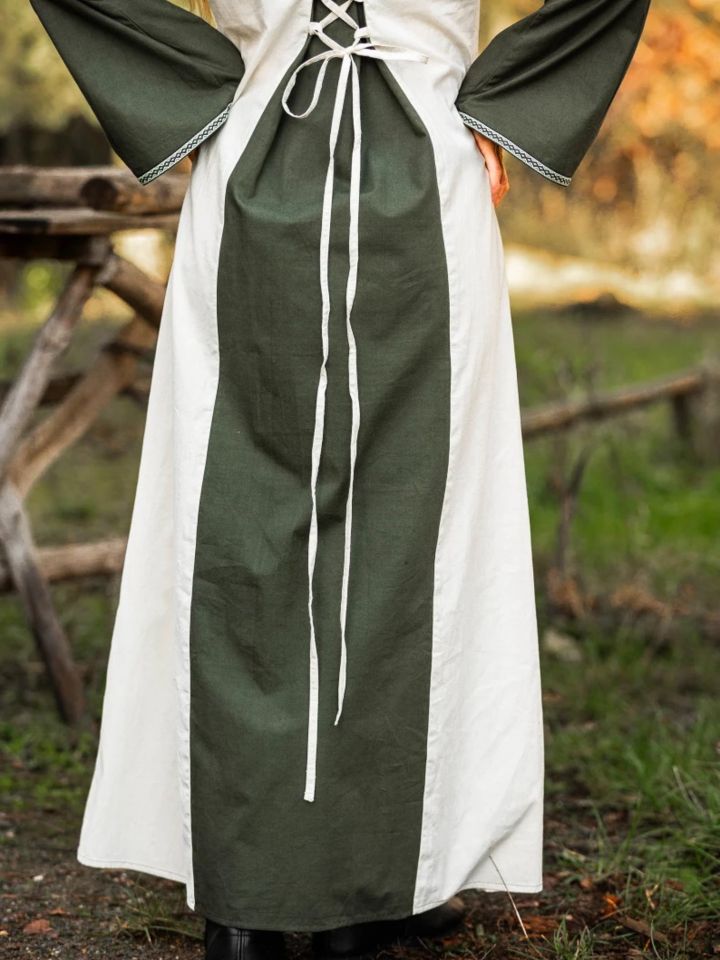 Medieval dress Amalia nature/green 5