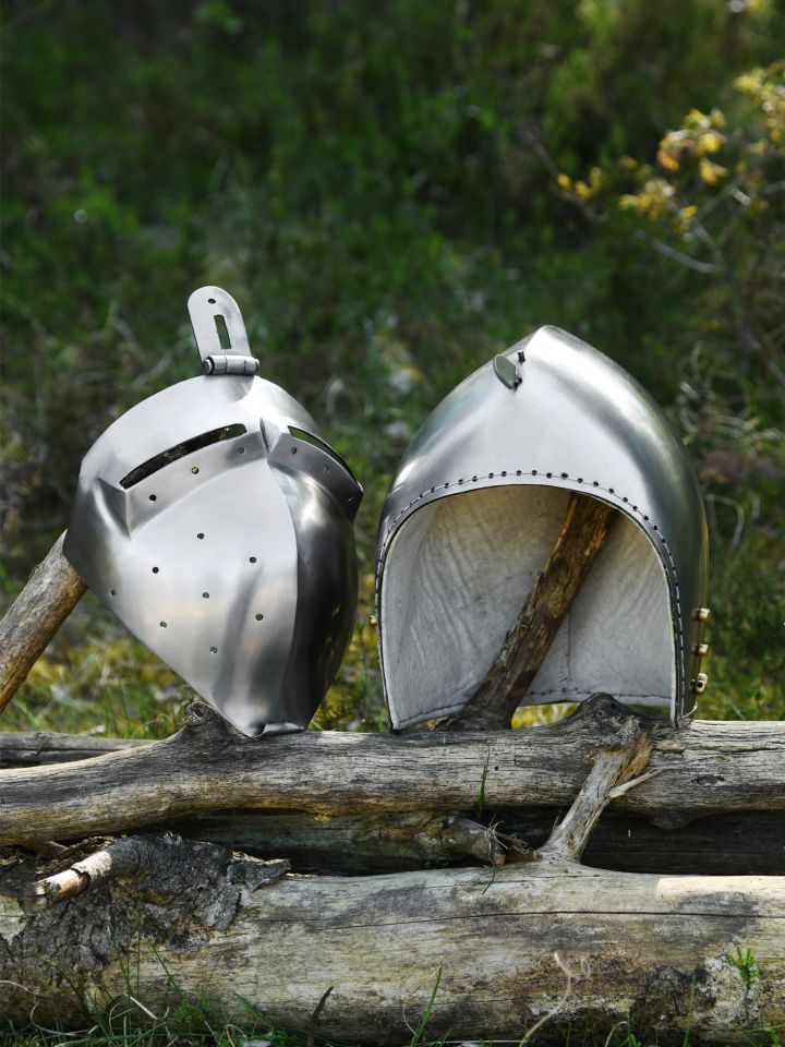 German pelvic hood with visor, suitable for show combat 5