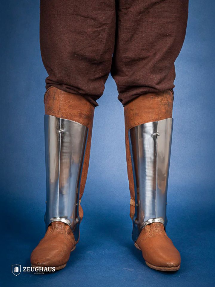 German plate legs complete 15th century 1.2mm polished 5