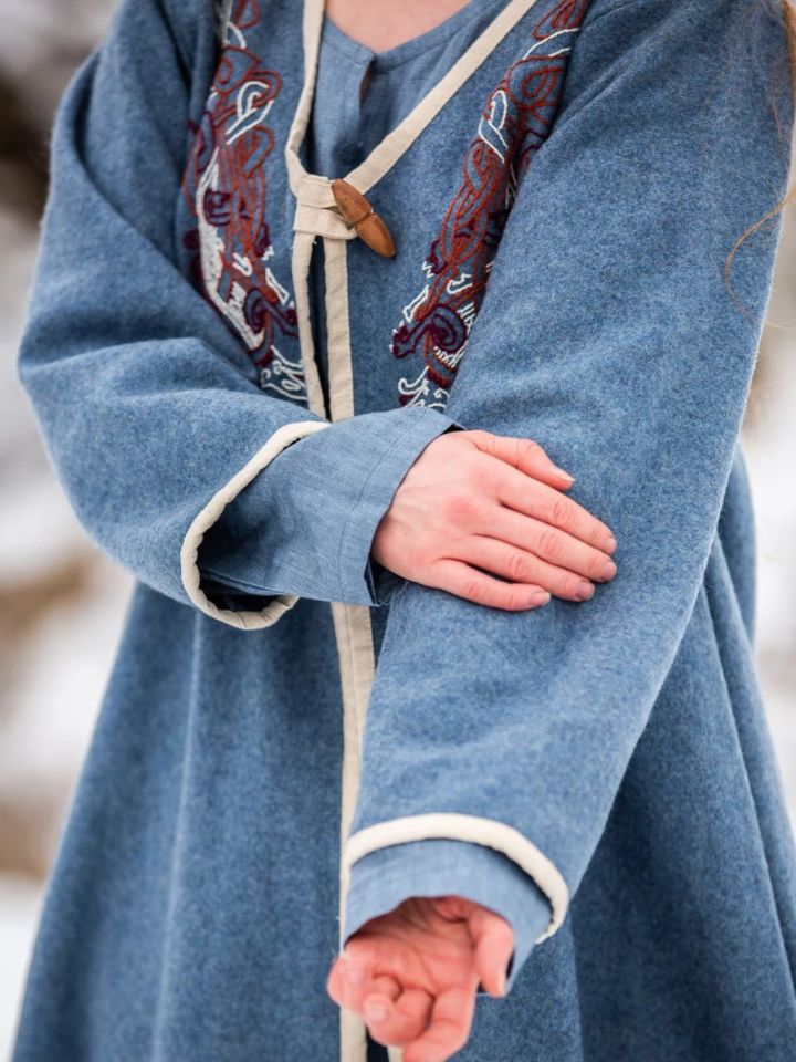 Viking Birka coat Skadi dove blue 5