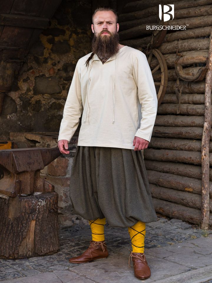 Rush trousers Borys Herringbone olive/grey 6