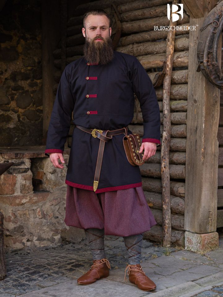 Rus coat Jakub black/bordeaux 6