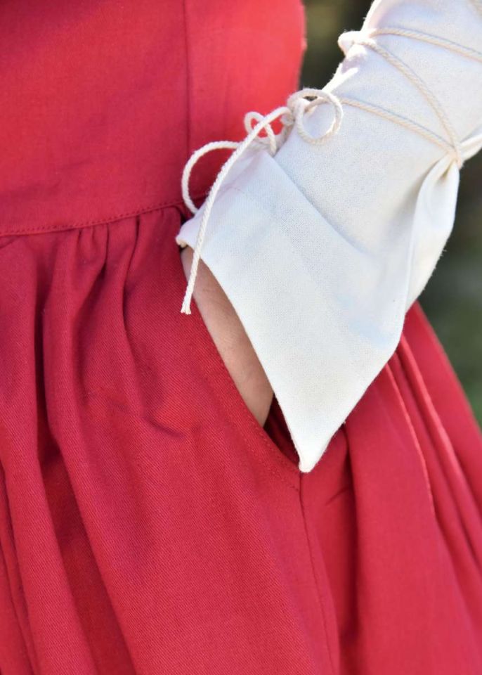 Sleeveless medieval dress Lene red XXL 6