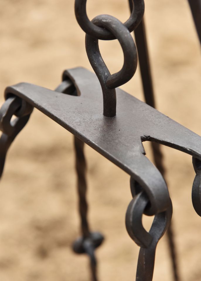 Grill grate for tripod, hand-forged 6