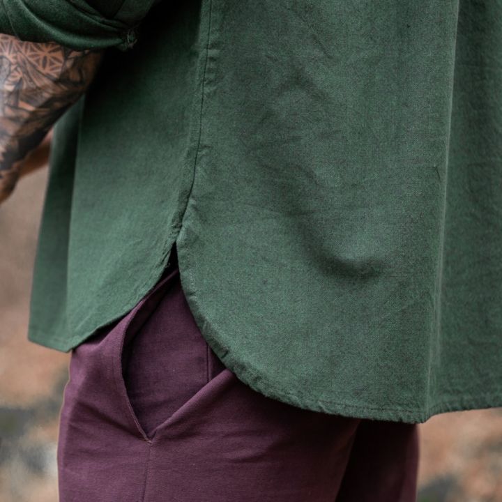 Laced medieval shirt green XL 6