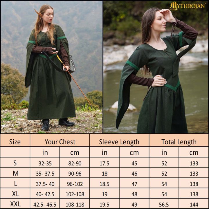 Elven dress green 6