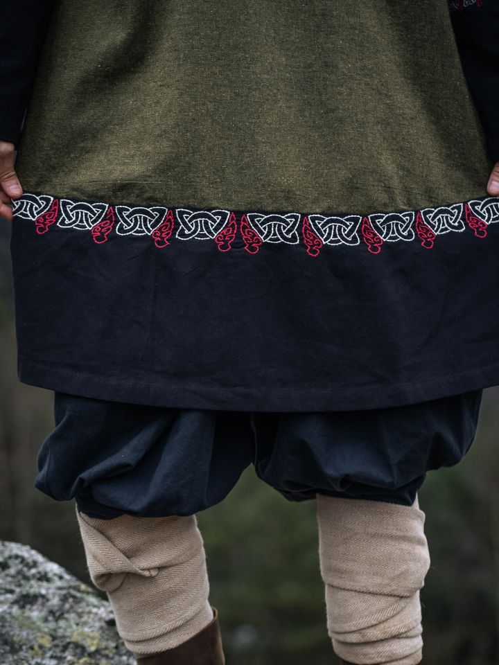 Viking tunic Freydis olive unisex 6